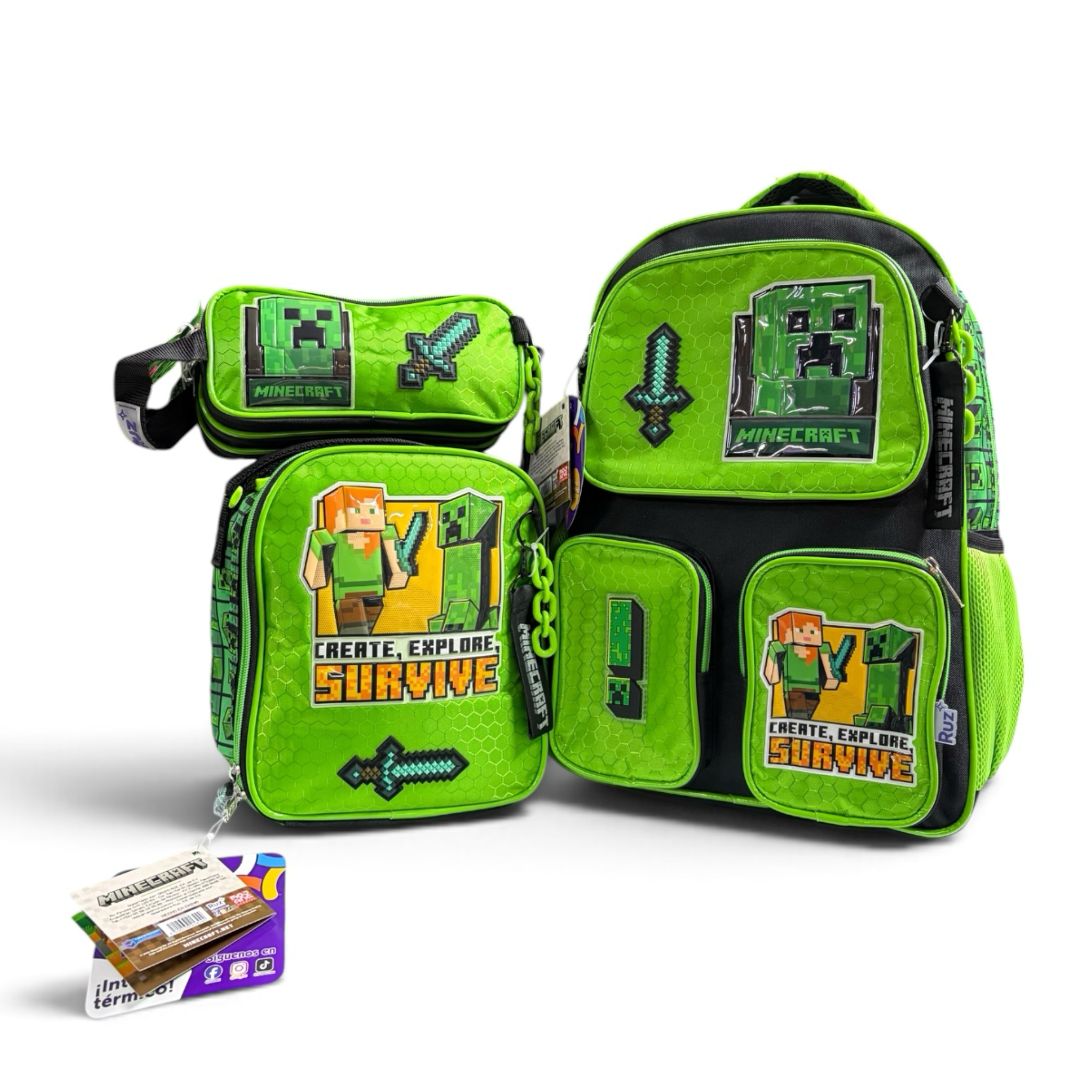 Combo Escolar Minecraft RUZ
