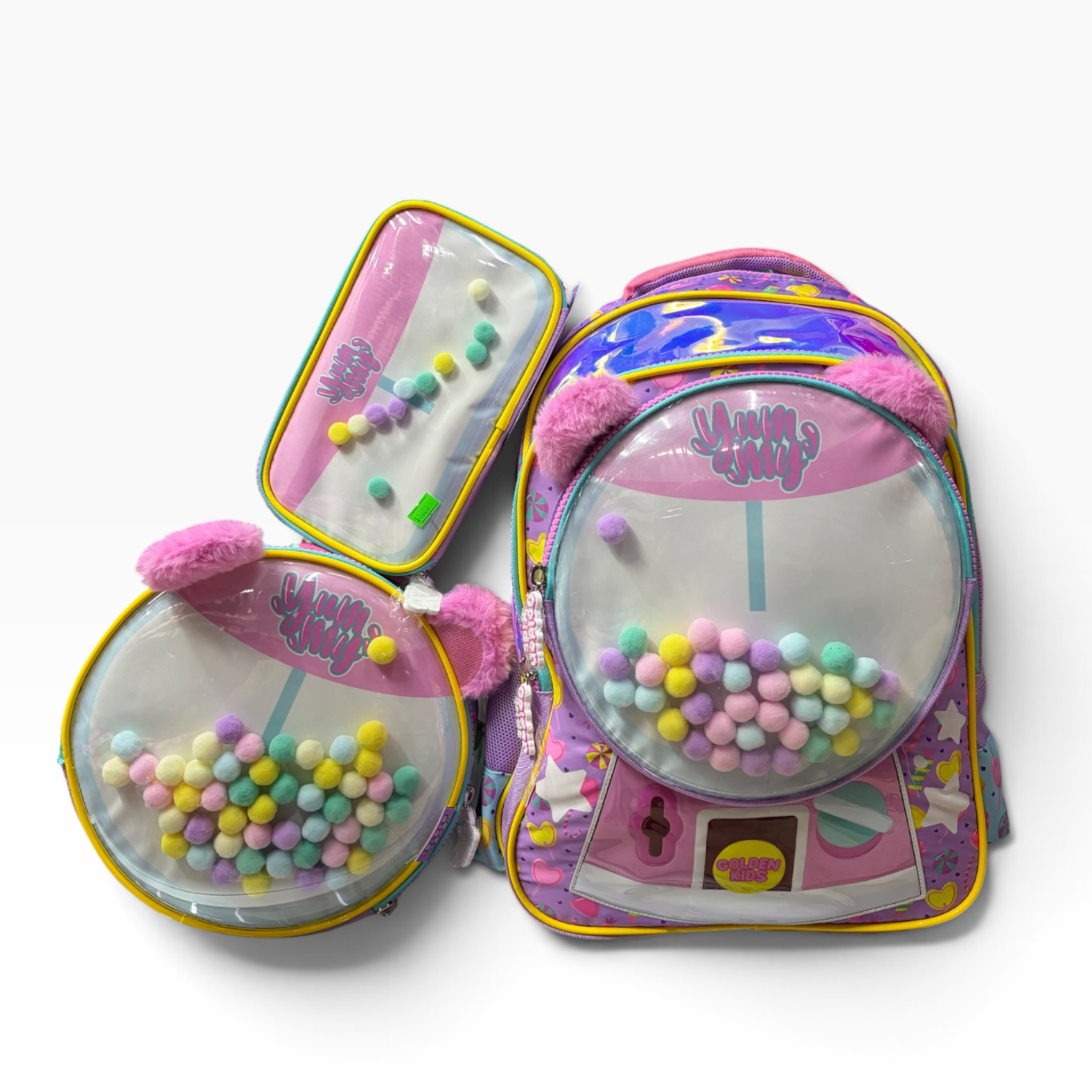 Combo Infantil Maquinita de Chicles GOLDEN STAR
