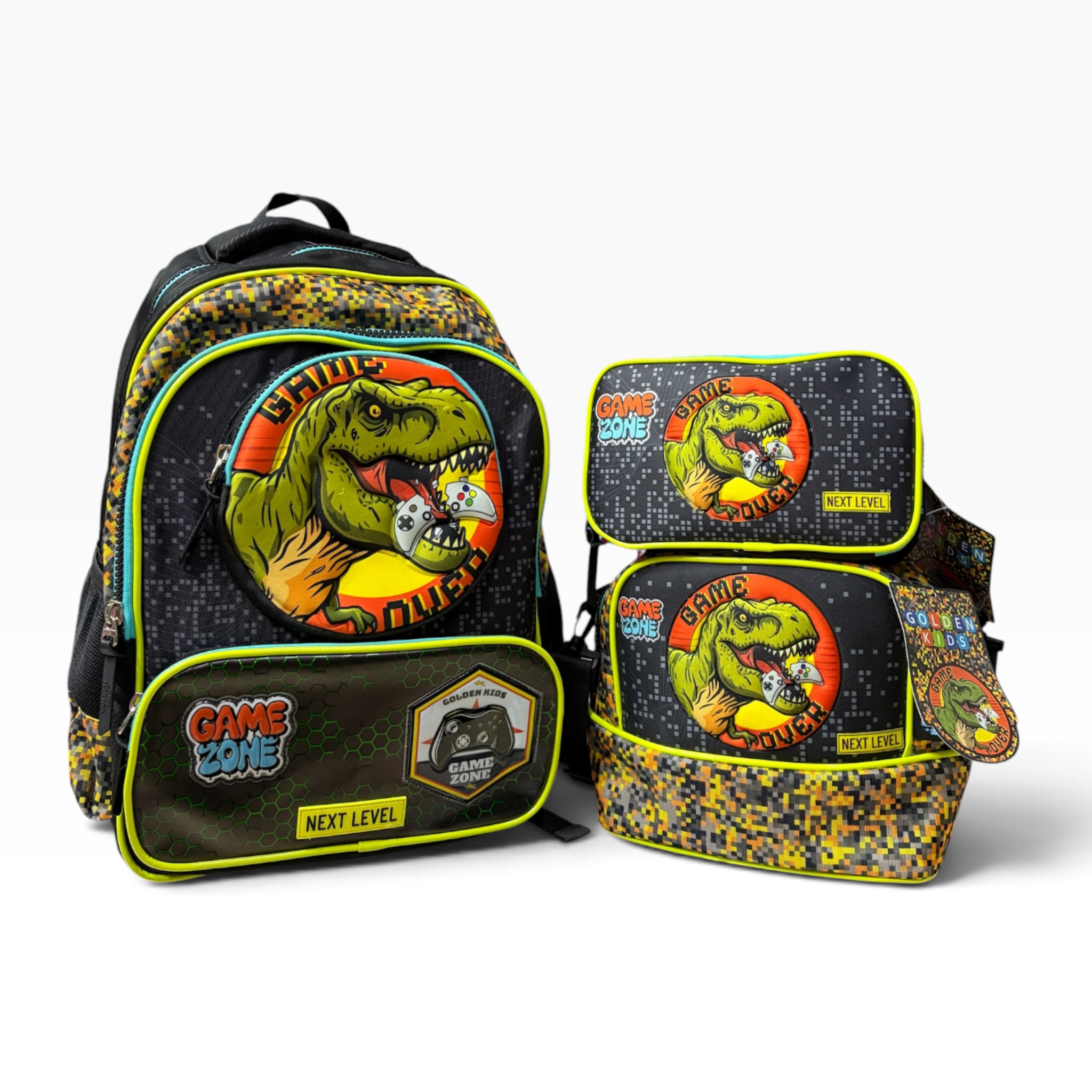 Combo Escolar Dino GOLDEN STAR
